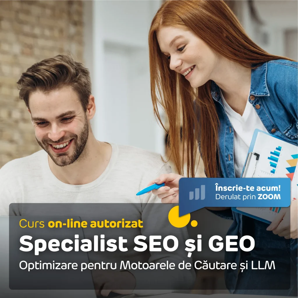 Curs Specialist SEO și GEO online, autorizat - Centrul de Formare APSAP