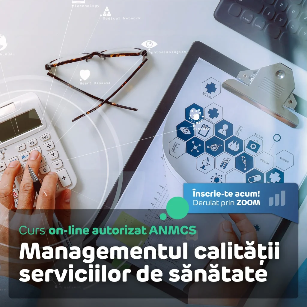 Curs Managementul Calității Serviciilor de Sănătate (ANMCS) online, autorizat - Centrul de Formare APSAP