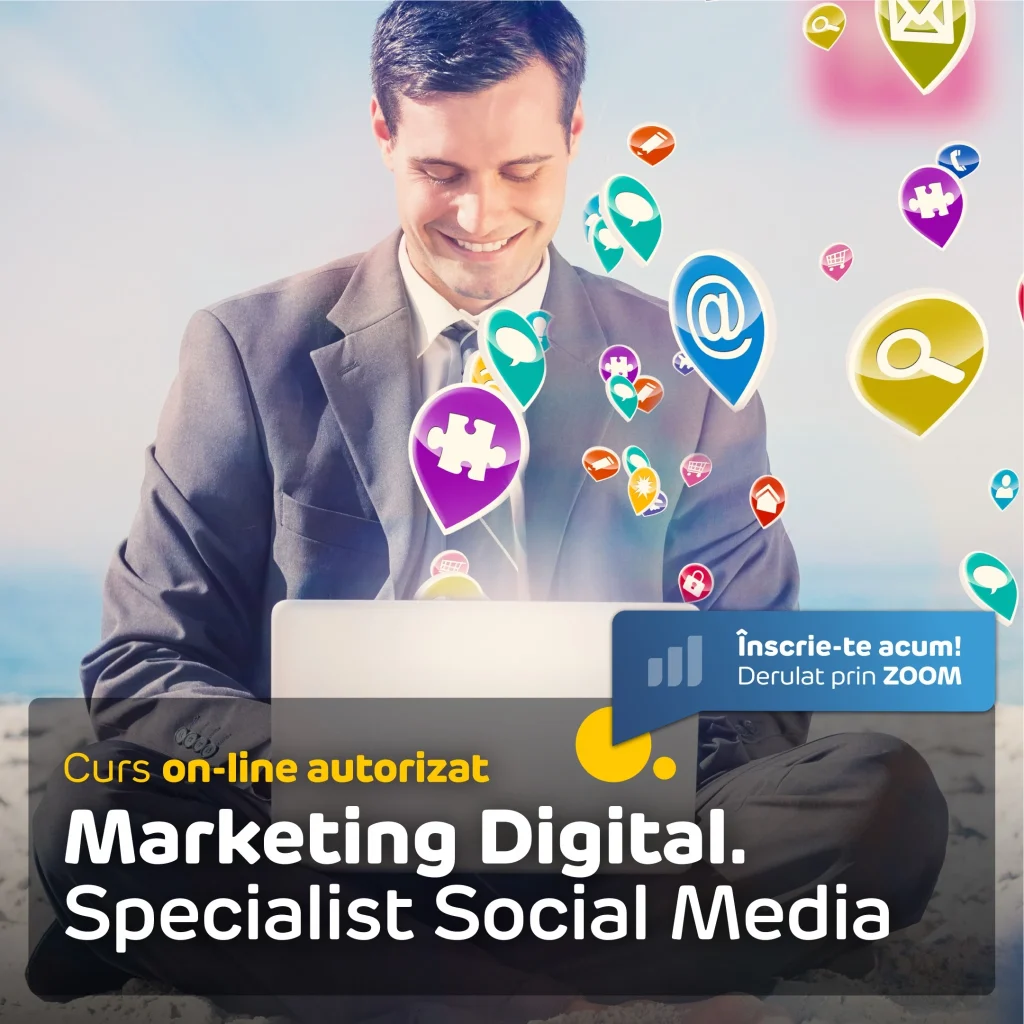Curs Marketing Digital. Specialist Social Media online, autorizat - Centrul de Formare APSAP