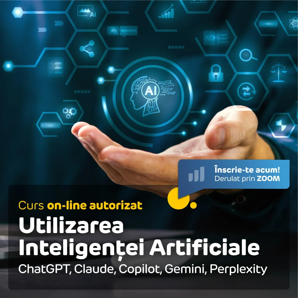Curs Utilizarea Inteligenței Artificiale online, autorizat - Centrul de Formare APSAP